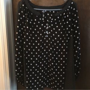 Zac & Rachel polka dot blouse